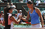 Dinera Safina way to much of everything for Aravane Rezai 
@ 09 French Open.